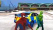 Policía de Spiderman con el Coche de Policía, Camión de dibujos animados para Niños canciones infantiles Canciones para Childr