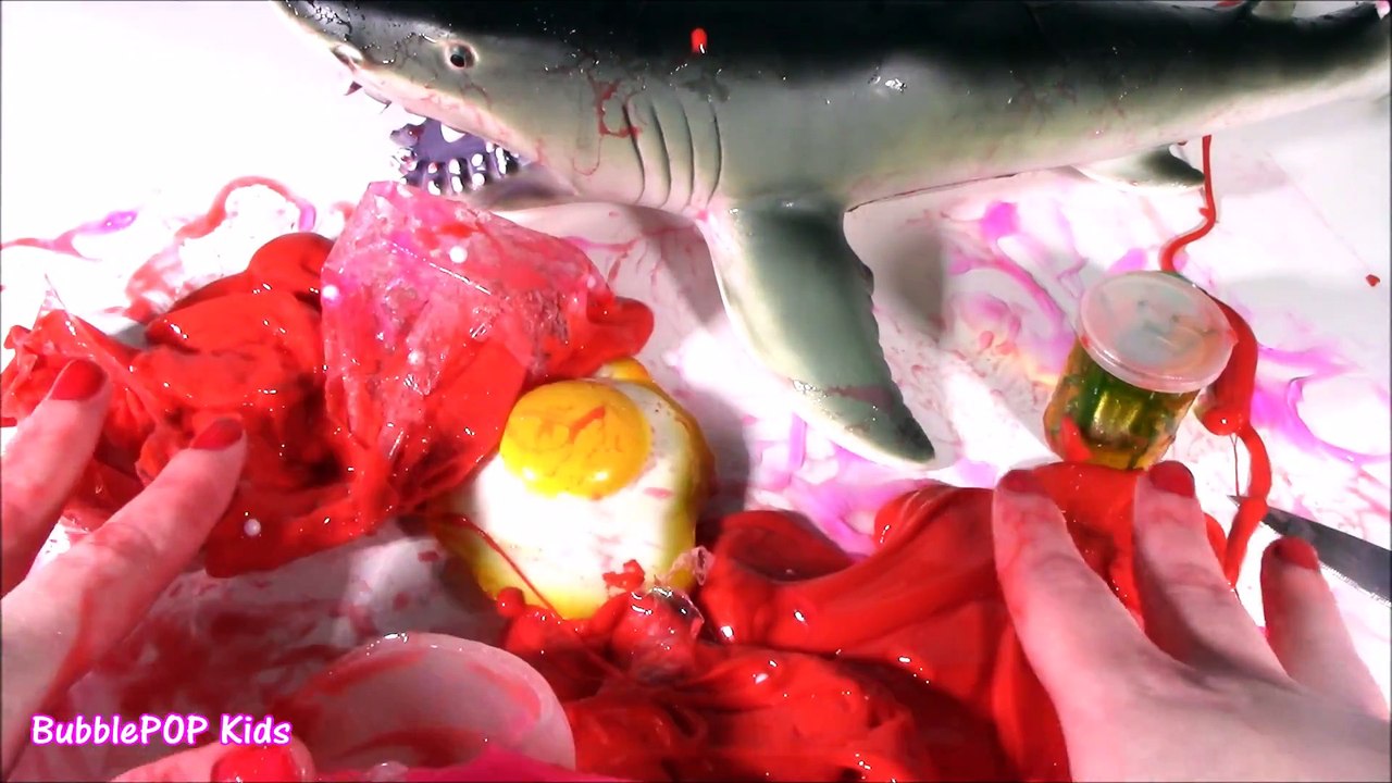 Cutting OPEN SQUISHY SHARK ATTACK! Cute Bear Squish! Gros Bug Slime! Giant Chick Stress BALL! FUN
