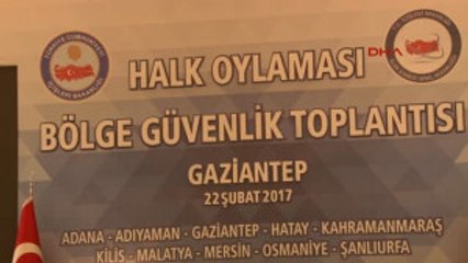 Gaziantep'te, Bakan Soylu Başkanlığında Güvenlik Toplantısı