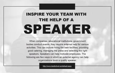 Why hire an agency to find a quality speaker for your business