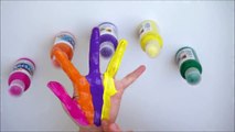 Colores de pintura de Dedo Aprender los Colores de la Familia de la parte SUPERIOR del Dedo canciones infantiles Canciones de Compilación Pa