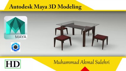 autodesk maya table,stool madeling tutorial texture keyshot3d