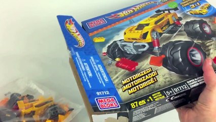 HotWheels Monster Truck Mega Bloks Construction 3in1 Speed Build Autos Trucks