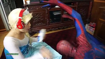 Spiderman vs Frozen Elsa vs Joker - FART PRANK - Funny Superhero Movie in Real Life :)