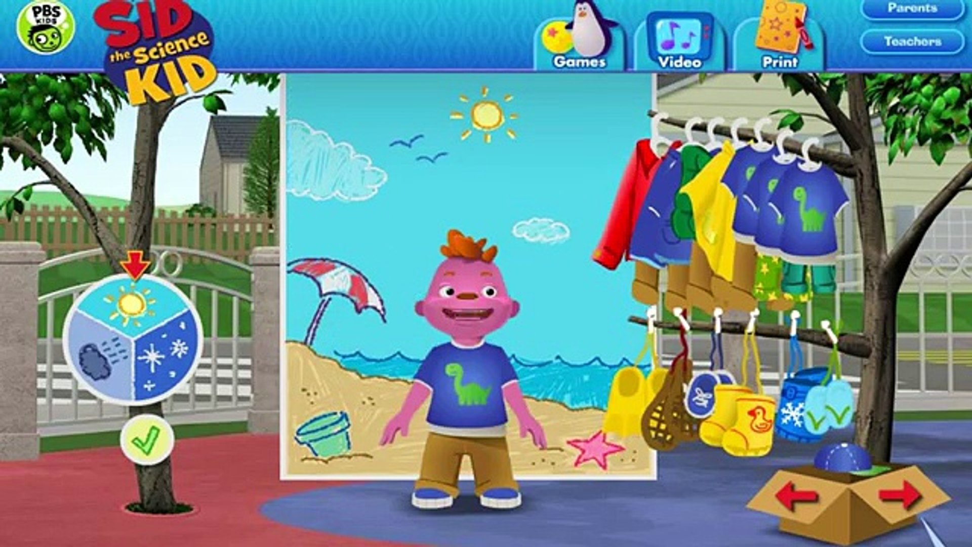 Sid the science kid -weather wheel -sid the science kid games - video  dailymotion
