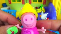 PEPPA PIG STORY IN PEPPA PIGS HOUSE WITH GEORGE MOMMY PIG PAPA PIG & TOYS- MCQUEEN SHOPKI