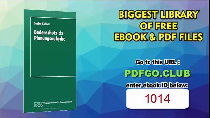 Bodenschutz als Planungsaufgabe Die Weiterentwicklung der Raumordnung zu einer „Bodenschutzplanung“ (DUV Sozialwissenschaft) (German Edition)