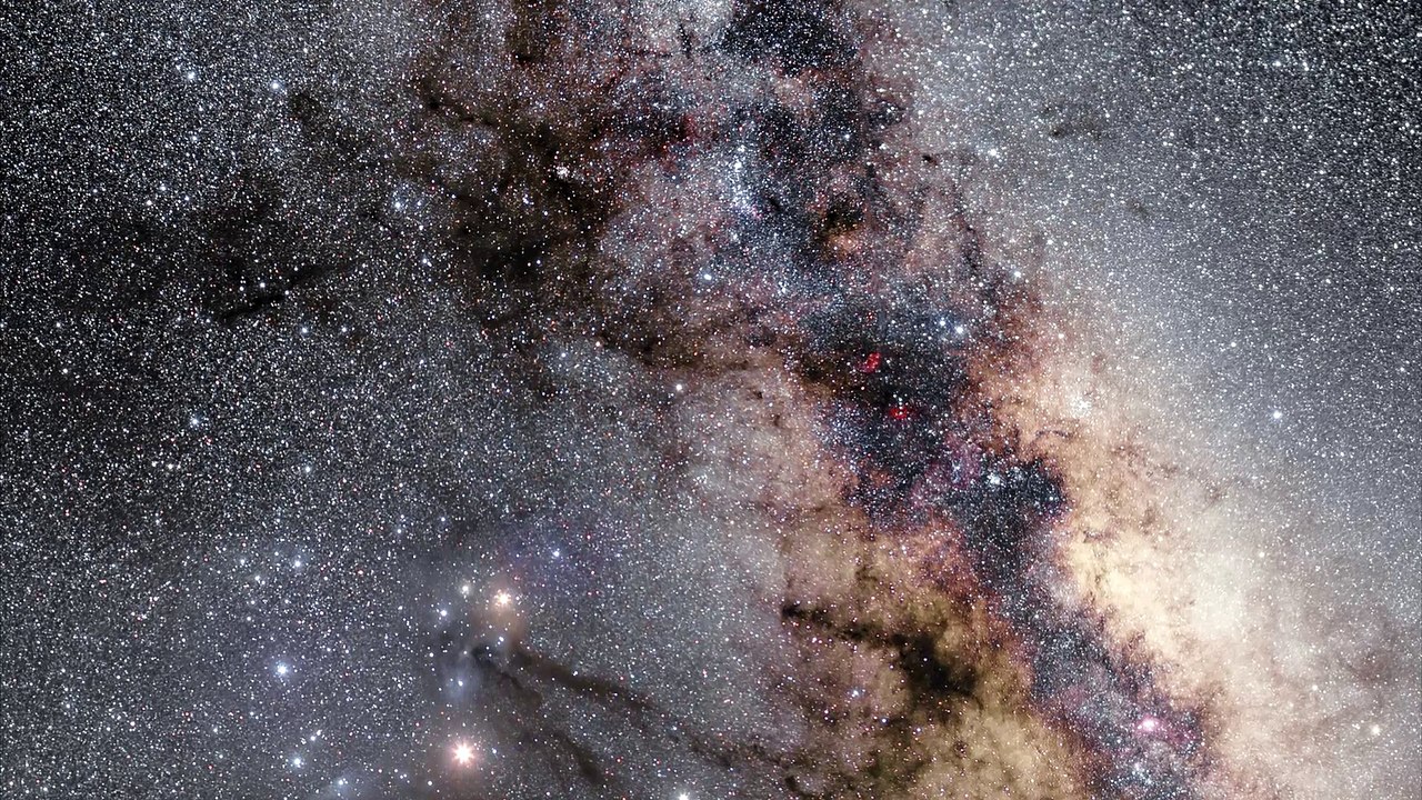 Zodiacal light, lot's of Stars