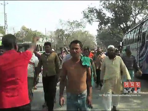 চুয়াডাঙ্গায় অনির্দিষ্টকালের পরিবহন ধর্মঘট