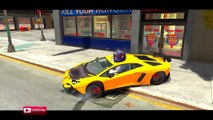 COLORS TALKING TOM & COLORS POLICE CARS LAMBORGHINI PARTY WITH RHYMES FOR KIDS LEARN COLOR