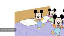 #Cinco #Poco #Mickey #a Saltar en la Cama #Vivero #Rimas Letras