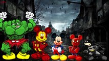 HULK MICKEY MOUSE | Spooky Adventure Friends Ironman Spiderman Batman Superman Finger Fami