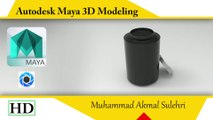 glass jar modeling in autodesk maya 3d texture keyshot