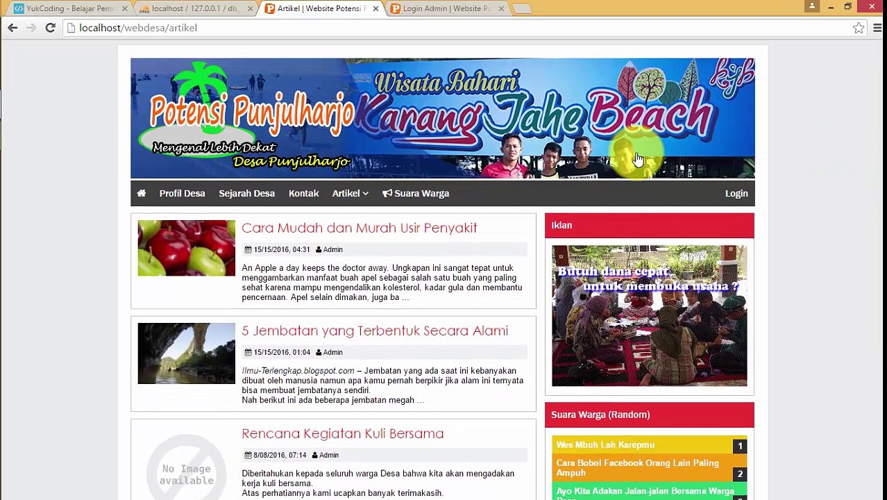 Source Code Aplikasi Web Potensi Desa Responsive by YukCoding