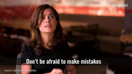 Make mistakes and learn something rather than doing nothing.