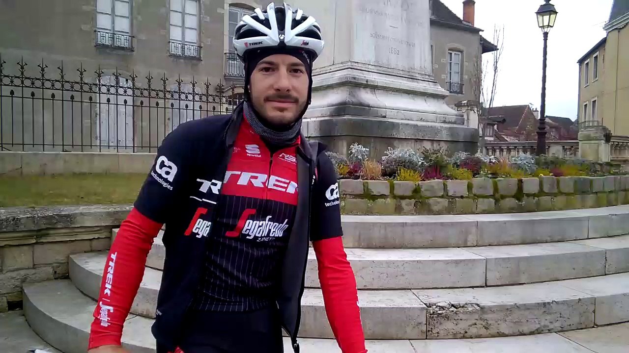 Paris-Nice : teasing de la reconnaissance de l’étape Chablis-Chalon par Julien Bernard