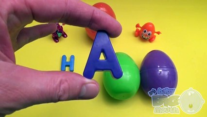 Kinder Surprise Egg Learn-A-Word! Spelling Facial Features! Lesson 6
