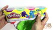 Peppa Pig & Play doh frozen! - Create ice cream rainbow with playdoh clay toys v2