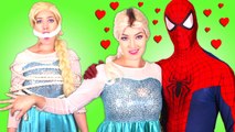 Frozen Elsa is Kidnapped by EVIL ELSA! w_ Spiderman & Poison Ivy, Ariel Mermaid, Spidergirl Candy -)