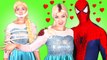 Frozen Elsa is Kidnapped by EVIL ELSA! w_ Spiderman & Poison Ivy, Ariel Mermaid, Spidergirl Candy -)