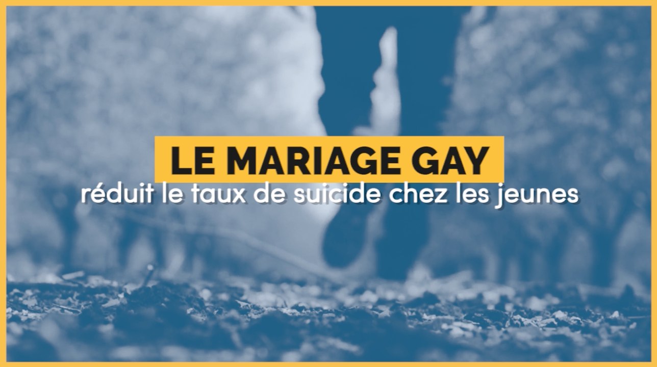 L'ouverture du mariage aux personnes homosexuelles réduit le taux de suicide chez les jeunes