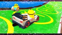 Minions and Disney cars Tokyo Kabuto & Tractor Childrens Songs Nursery Rhymes Childrens