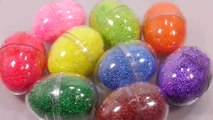 Surprise Eggs Foam Colors Clay Toys Learn Colors Numbers Counting Ice Cream Slime