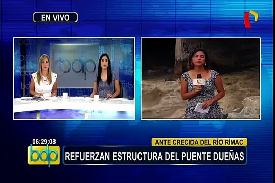 Río Rímac: refuerzan estructura de puente Dueñas ante aumento del caudal