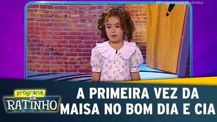 Show da Idade relembra a primeira vez da Maisa no Bom Dia e Cia