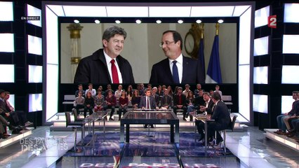 Jean-Luc Mélenchon refuse de se rassembler avec le Parti socialiste sur le plateau de "Des paroles et des actes"