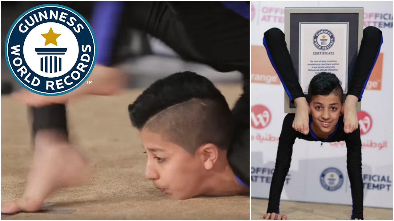 Teenage “Spider-Boy" from Palestine breaks contortion