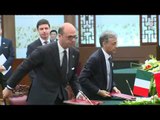 Cina - Mattarella alla cerimonia di firma delle intese (22.02.17)