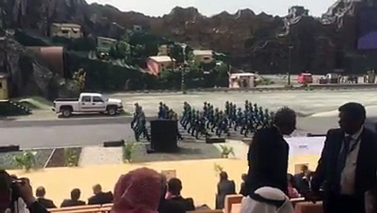 Russian parade at idex 2017 abu dhabi