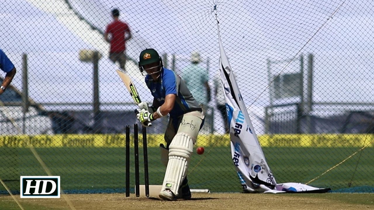 Steve Smith practice playing spin