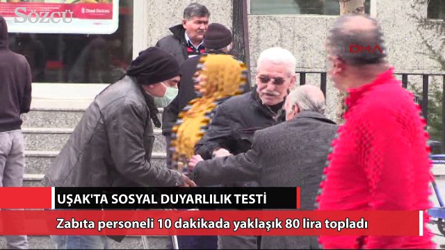 Bir dilenci ayda 100 bin TL topluyor