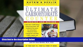 PDF [DOWNLOAD] The Ultimate Carbohydrate Counter Annette B. Natow BOOK ONLINE