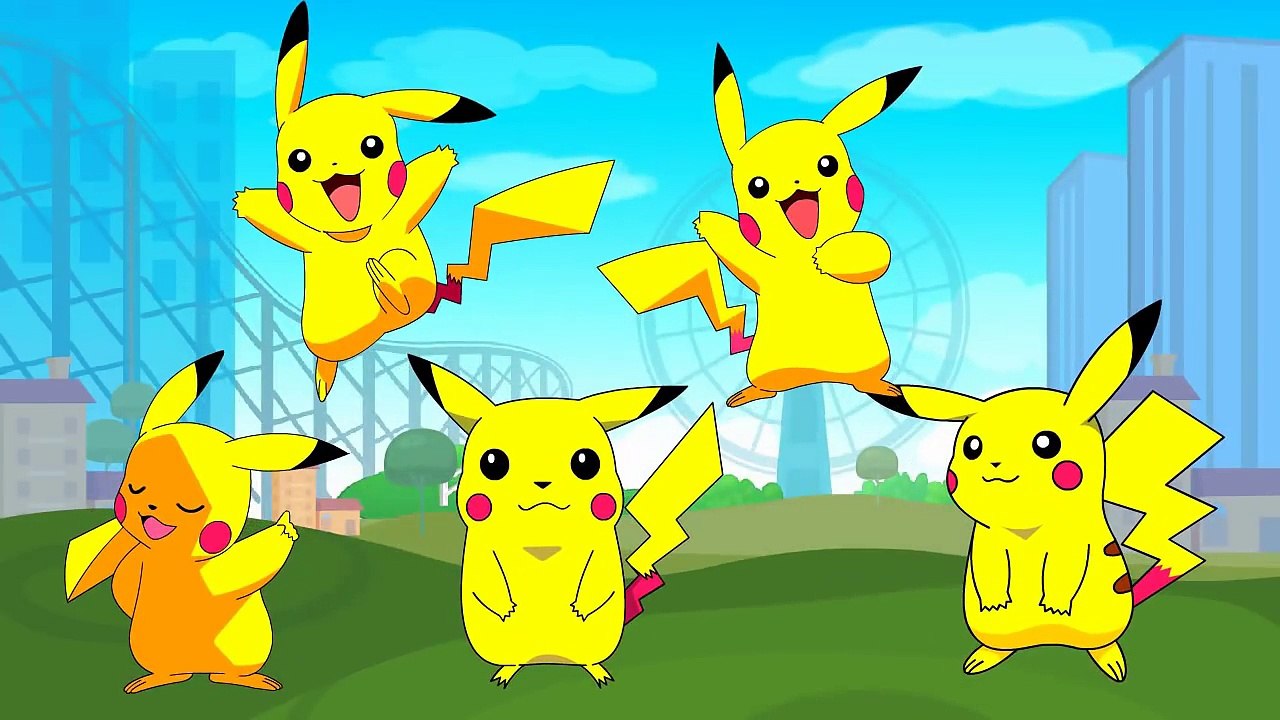 Pikachu Pokemon Finger Family Nursery Rhymes