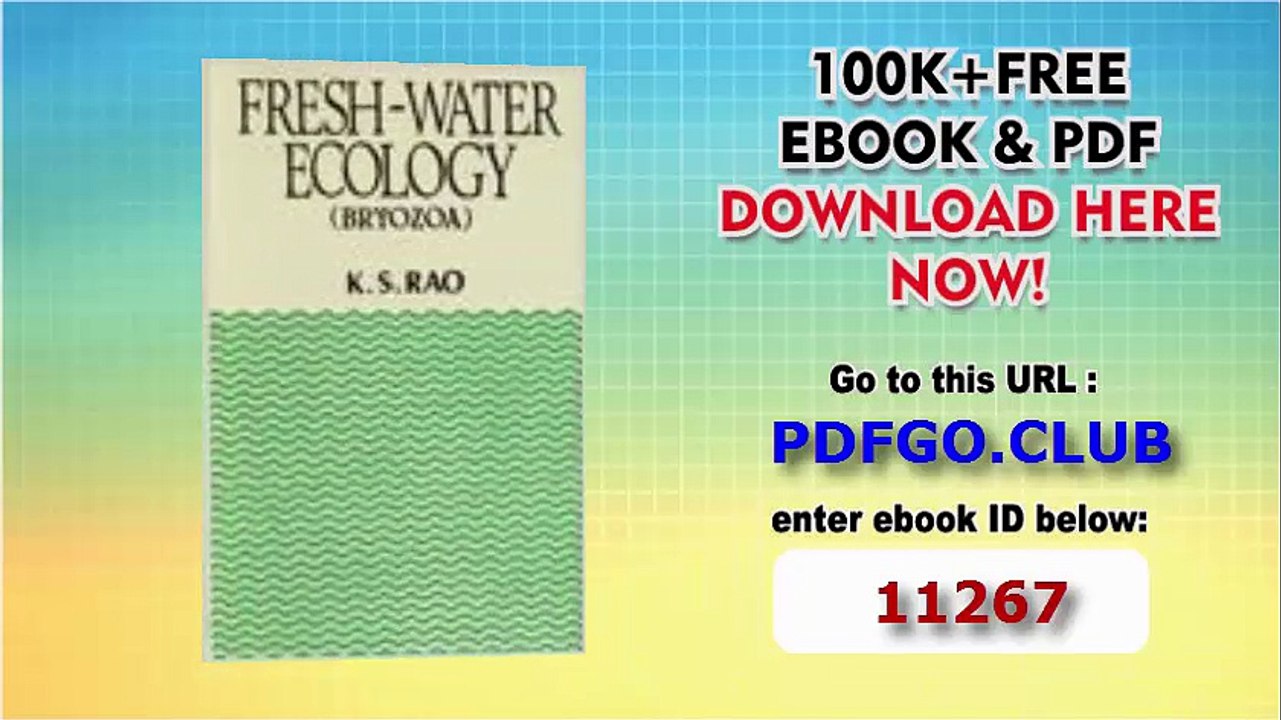 Fresh Water Ecology_ Bryozoa