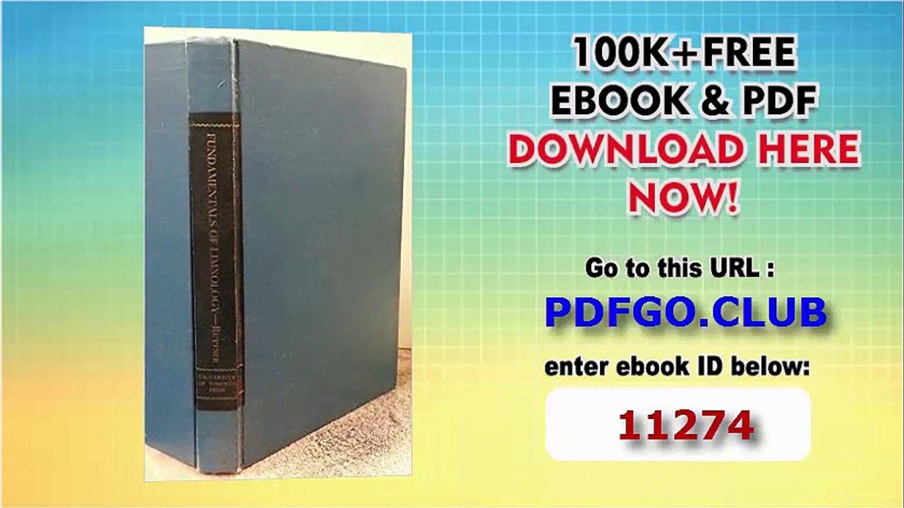 Fundamentals of Limnology, Third Edition