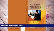 Best Ebook  Managerial Accounting: Manufacturing and Service Applications  For Full