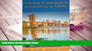 Best Ebook  Financial and Managerial Accounting for MBAs  For Full