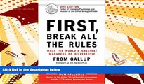 Audiobook  First, Break All The Rules: What the World s Greatest Managers Do Differently Trial Ebook
