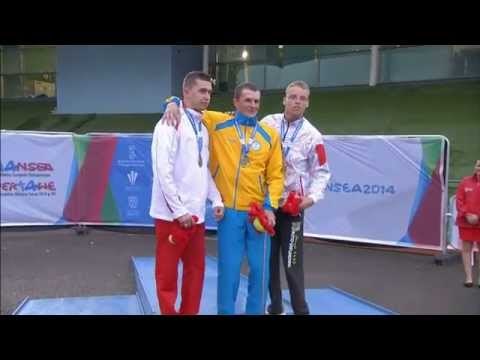 Men's shot put F34 | Victory Ceremony | 2014 IPC Athletics European Championships Swansea