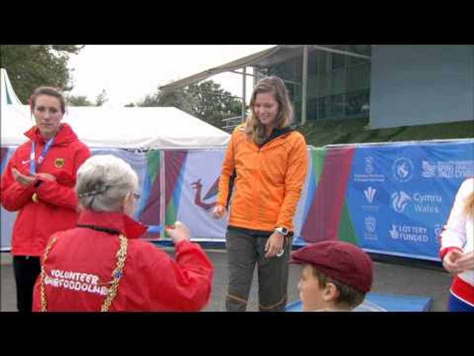 Women's 200m T44 | Victory Ceremony | 2014 IPC Athletics European Championships Swansea