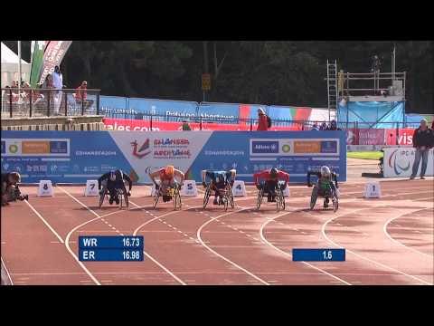Men's 100m T52 | final | 2014 IPC Athletics European Championships Swansea