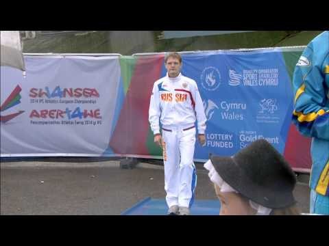 Men's 200m T36 | Victory Ceremony | 2014 IPC Athletics European Championships Swansea