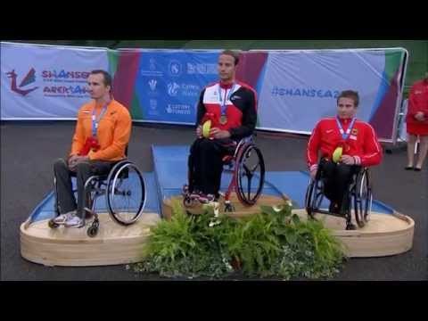 Men's 800m T54 | Victory Ceremony | 2014 IPC Athletics European Championships Swansea