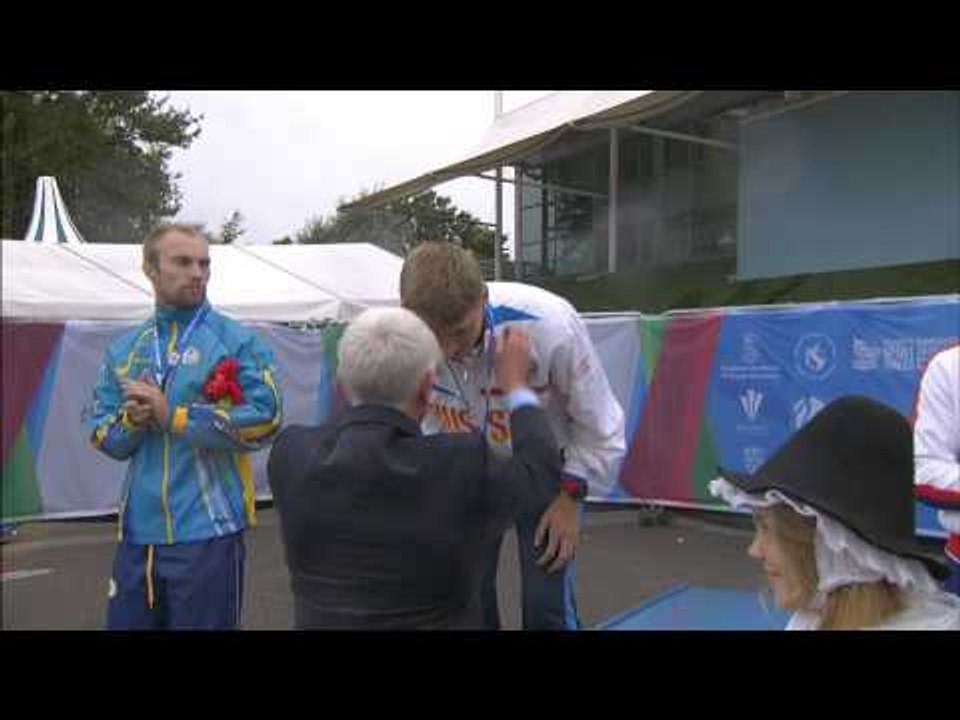 Men's 200m T35 | Victory Ceremony | 2014 IPC Athletics European Championships Swansea