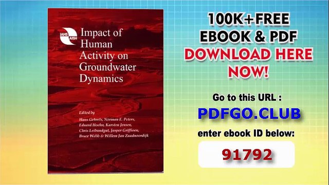 Impact of Human Activity on Groundwater Dynamics (IAHS Proceedings Reports)