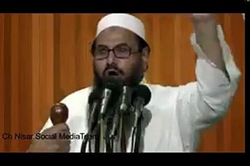 Hafiz Muhammad Saeed admiring Ch. Nisar over India